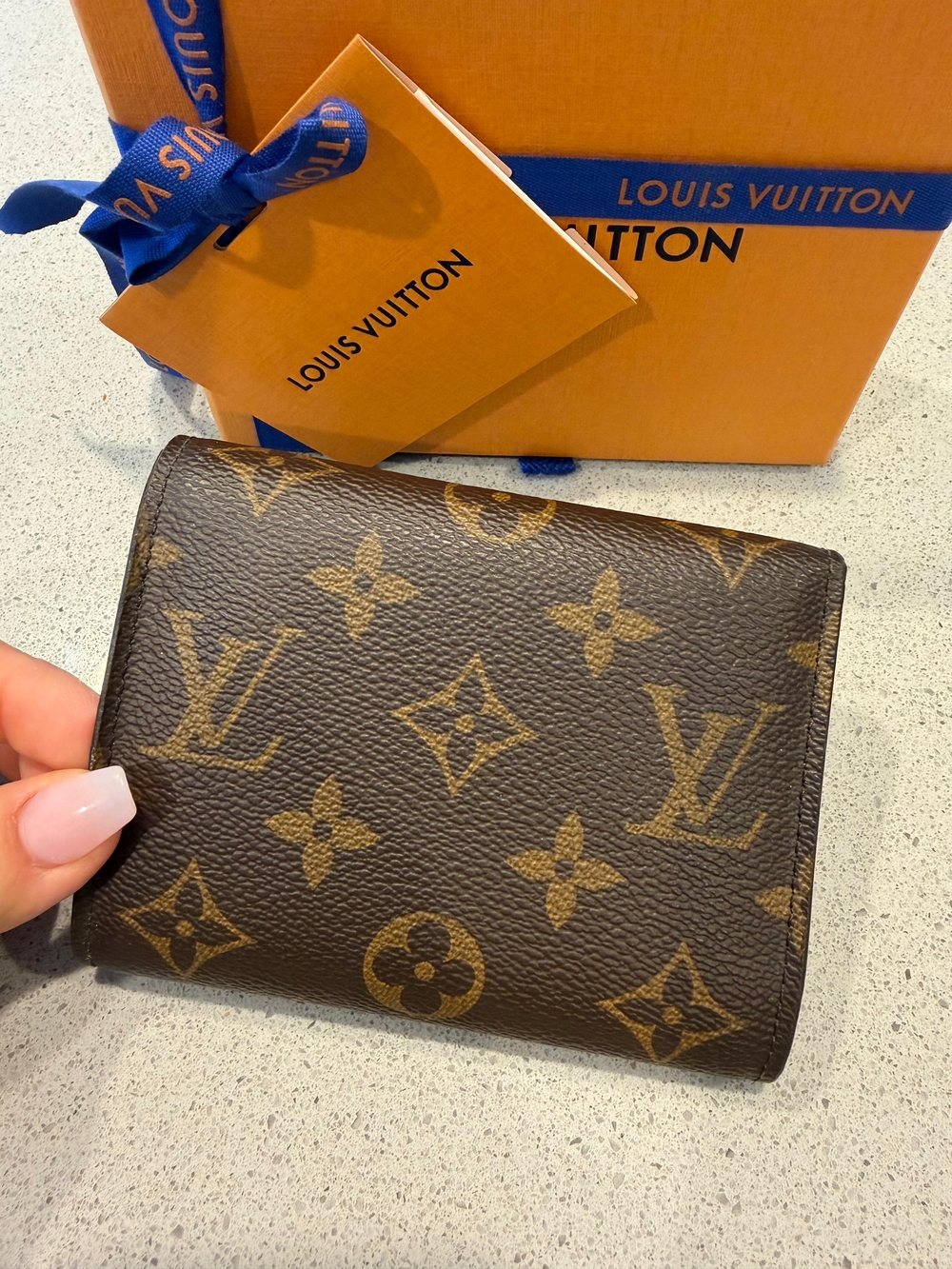 Louis Vuitton Monogram Canvas Brown and Gold Card Holder